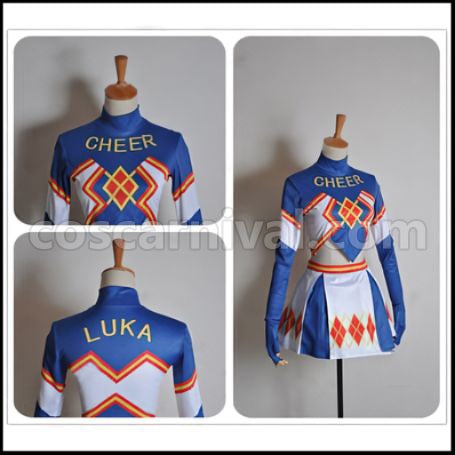 VOCALOID Hatsune Miku -Project DIVA- f Megurine Luka Sportswear Cosplay Costume coscarnival - Back View