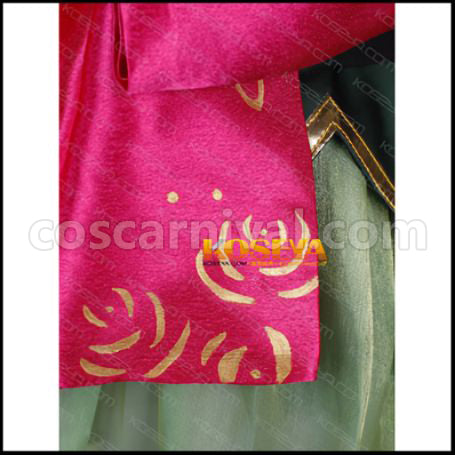 VOCALOID Hatsune Miku Project DIVA 2nd Butterfly Oiran Kimono Cosplay Costume coscarnival - Hem Detail