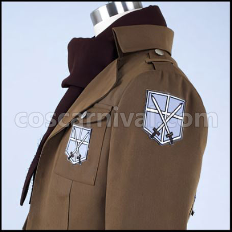Attack on Titan Scout Regiment Mikasa Ackerman Cosplay Costume coscarnival - Hem Detail