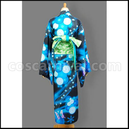 VOCALOID Vocaloid Project DIVA-f Hatsune Miku Kimono Cosplay Costume coscarnival - Detail Close-up