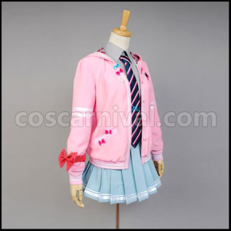 VOCALOID Vocaloid Project DIVA-f Hatsune Miku School Uniform Cosplay Costume coscarnival - Back View