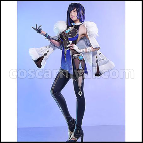 Genshin Impact Yelan Cosplay Costume coscarnival - Front View