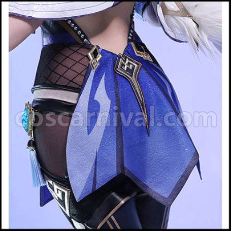 Genshin Impact Yelan Cosplay Costume coscarnival - Detail Close-up