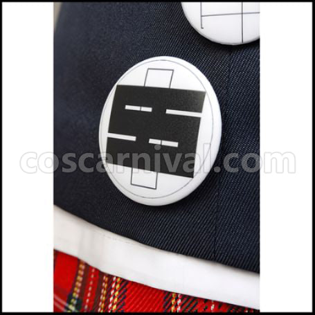 Danganronpa: Trigger Happy Havoc Junko Enoshima Cosplay Costume coscarnival - Hem Detail