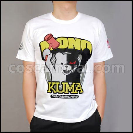Danganronpa: Trigger Happy Havoc Monokuma T-Shirt Cosplay Costume coscarnival - Front View
