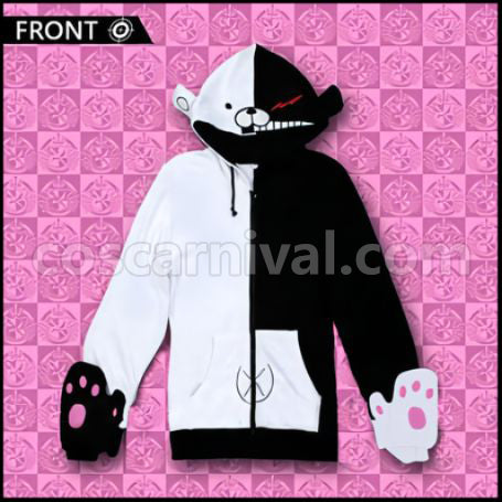 Danganronpa: Trigger Happy Havoc Monokuma Coat Cosplay Costume coscarnival - Front View