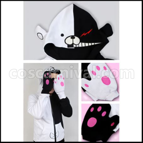 Danganronpa: Trigger Happy Havoc Monokuma Coat Cosplay Costume coscarnival - Side Profile