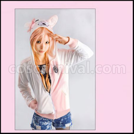 Super Danganronpa 2 Goodbye Despair Monomi Parka Cosplay Costume coscarnival - Front View
