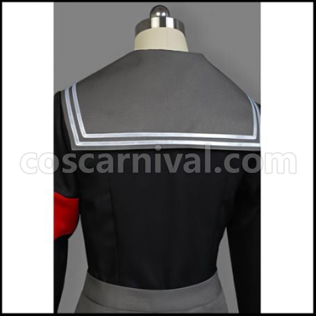 Super Danganronpa 2 Goodbye Despair Peko Pekoyama Cosplay Costume coscarnival - Hem Detail