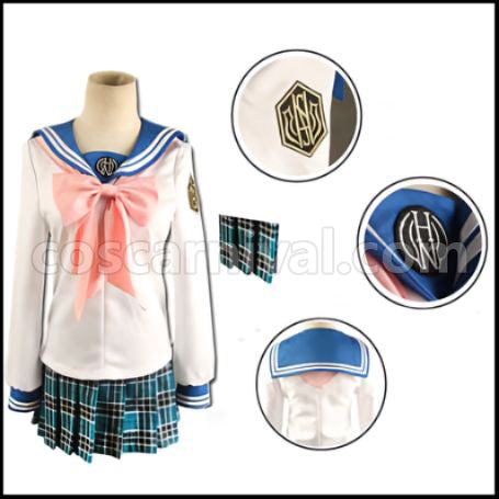 Danganronpa: Trigger Happy Havoc Sayaka Maizono Cosplay Costume coscarnival - Front View