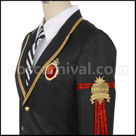 Twisted Wonderland Heartslabyul Dormitory Deuce Spade Cosplay Costume coscarnival - Front View