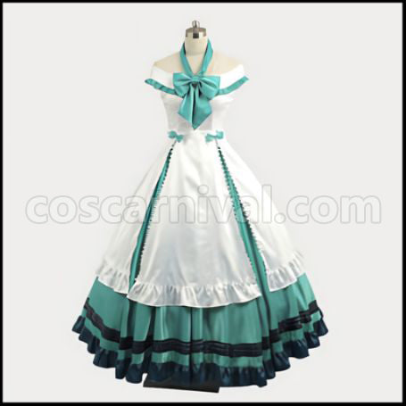VOCALOID "Hitobashira Alice" Hatsune Miku Cosplay Costume coscarnival - Front View