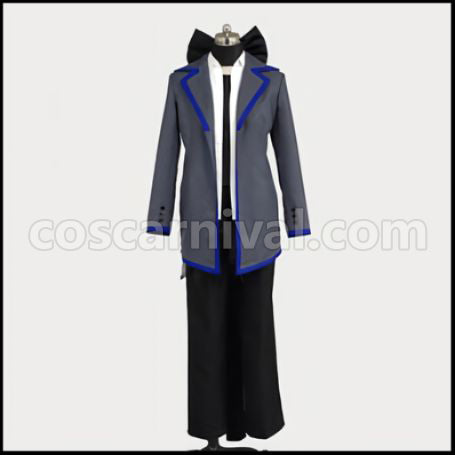 VOCALOID KAITO IMITATION BLACK KAITO Cosplay Costume coscarnival - Front View