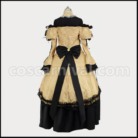 VOCALOID2 Kagamine Rin Evil Daughter Court Dress Cosplay Costume coscarnival - Back View