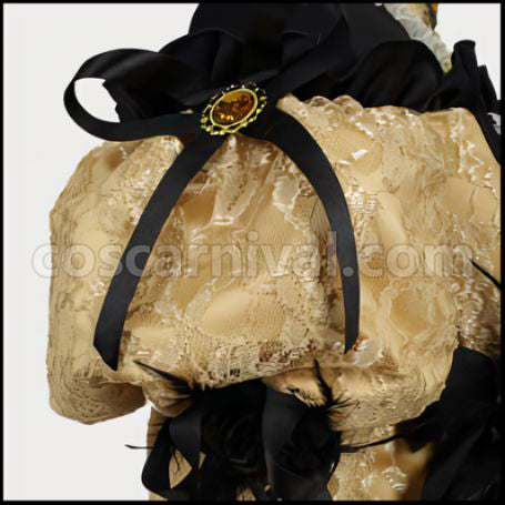 VOCALOID2 Kagamine Rin Evil Daughter Court Dress Cosplay Costume coscarnival - Collar Design