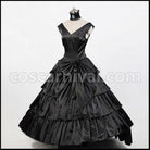 VOCALOID Hatsune Miku Secret Honey ~ Black Oath Cosplay Costume coscarnival - Back View