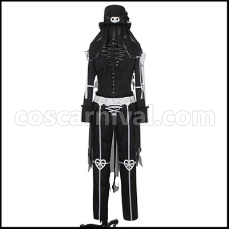 Twisted Wonderland Twisted-Wonderland Deuce Spade Scary Dress Cosplay Costume coscarnival - Front View