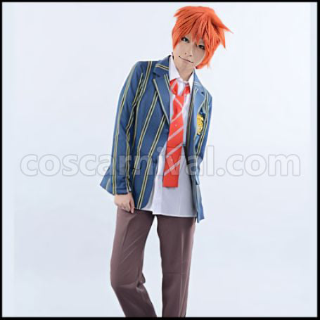 Uta no Prince-sama Saotome Academy A Class Ittoki Otoya Boys' Uniform Cosplay Costume coscarnival - Front View