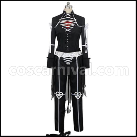 Twisted Wonderland Twisted-Wonderland Deuce Spade Scary Dress Cosplay Costume coscarnival - Back View