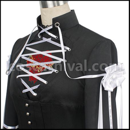 Twisted Wonderland Twisted-Wonderland Deuce Spade Scary Dress Cosplay Costume coscarnival - Cuff Style