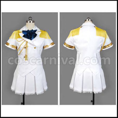 Uta no Prince-sama Maji LOVE 2000% Haruka Nanami White Military Uniform Cosplay Costume coscarnival - Front View