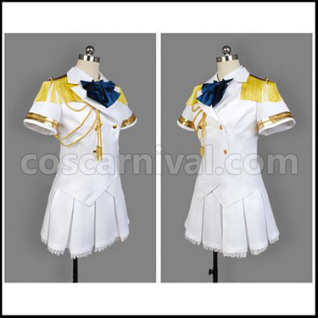 Uta no Prince-sama Maji LOVE 2000% Haruka Nanami White Military Uniform Cosplay Costume coscarnival - Back View