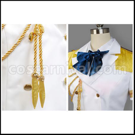 Uta no Prince-sama Maji LOVE 2000% Haruka Nanami White Military Uniform Cosplay Costume coscarnival - Collar Design