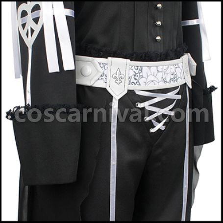 Twisted Wonderland Twisted-Wonderland Deuce Spade Scary Dress Cosplay Costume coscarnival - Hem Detail