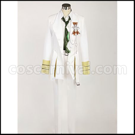 Uta no Prince-sama Maji LOVE 2000% White Badge Natsuki Shinomiya Cosplay Costume coscarnival - Front View