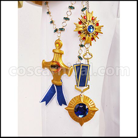 Uta no Prince-sama Maji LOVE 2000% White Badge Ren Jinguji Cosplay Costume coscarnival - Side Profile