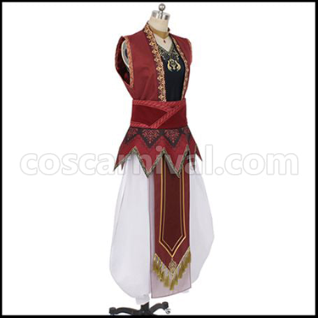 Twisted Wonderland Kalim Scary Dress Cosplay Costume coscarnival - Back View