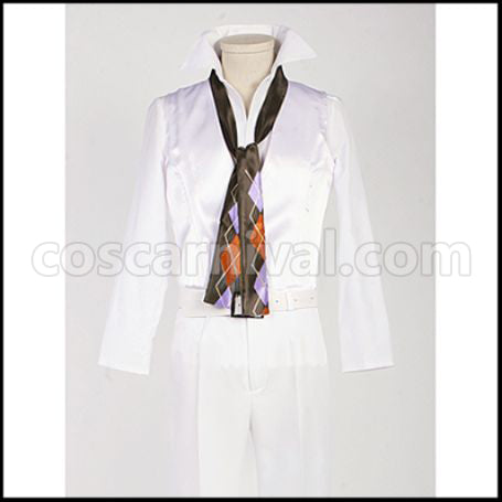 Uta no Prince-sama Maji LOVE 2000% White Badge Ren Jinguji Cosplay Costume coscarnival - Detail Close-up