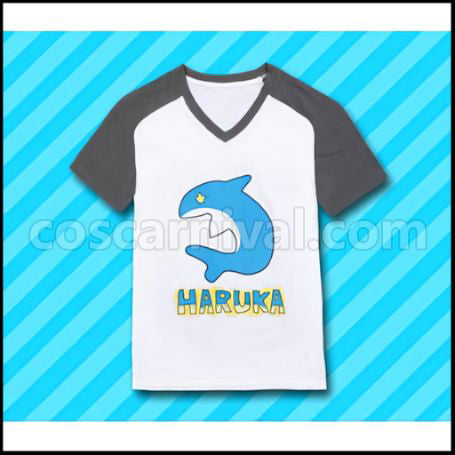 Free! Haruka Nanase T-Shirt Cosplay Costume coscarnival - Back View