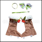 VOCALOID Snow Miku 2015 Snow Miku (Hatsune Miku) Cosplay Costume coscarnival - Back View