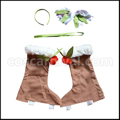 VOCALOID Snow Miku 2015 Snow Miku (Hatsune Miku) Cosplay Costume coscarnival - Back View