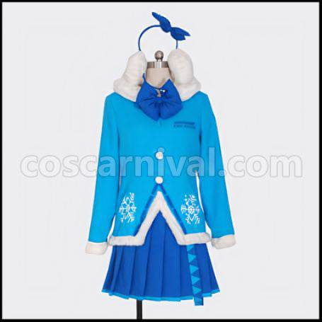 VOCALOID Snow Hatsune Miku WonFes 2012 Cosplay Costume coscarnival - Front View