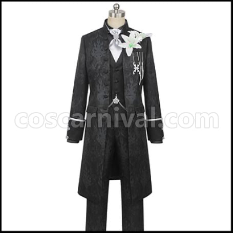 Twisted Wonderland Twisted-Wonderland Wind Idia Shroud Groom Cosplay Costume coscarnival - Front View