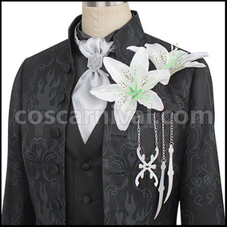 Twisted Wonderland Twisted-Wonderland Wind Idia Shroud Groom Cosplay Costume coscarnival - Collar Design