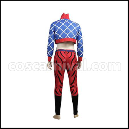 JoJo's Bizarre Adventure Guido Mista Cosplay Costume coscarnival - Back View