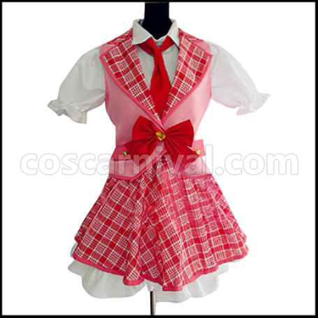 Aikatsu! Idol Activity! Ichigo Hoshimiya Cosplay Costume coscarnival (Note: This is a repeat of the fifth title) - Front View