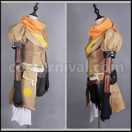RWBY Yang Xiao Long Cosplay Costume coscarnival - Back View
