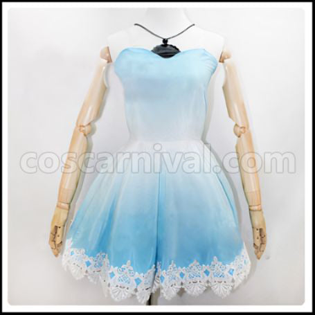RWBY Weiss Schnee Cosplay Costume coscarnival - Back View