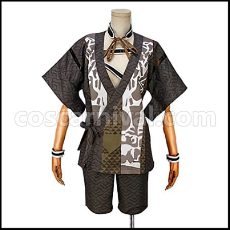 Touken Ranbu Urashima Kotetsu Indoor Duty Cosplay Costume coscarnival - Front View
