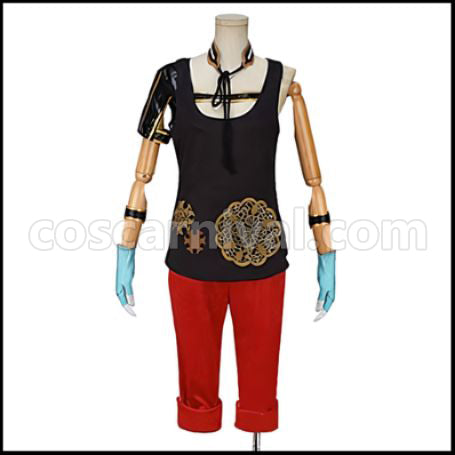 Touken Ranbu Nagasone Kotetsu Casual Wear Cosplay Costume coscarnival - Side Profile
