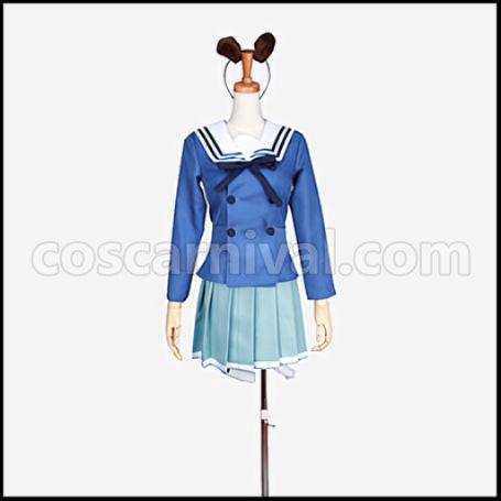 Beyond the Boundary Ai Shindo Uniform Cosplay Costume coscarnival - Front View