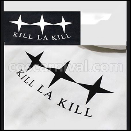 Kill la Kill Three-Star Goku Uniform White and Navy Blue Two Color Options Cosplay Costume coscarnival - Pocket Design