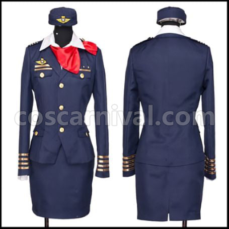 Uta no Prince-sama Shining Airlines Tsukimiya Ringo Cosplay Costume Ver2 coscarnival - Front View