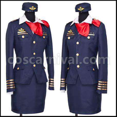 Uta no Prince-sama Shining Airlines Tsukimiya Ringo Cosplay Costume Ver2 coscarnival - Back View