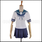 Kantai Collection Fubuki Cosplay Costume coscarnival - Front View
