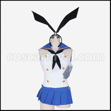 Kantai Collection Ship Girl Shimakaze Cosplay Costume coscarnival - Front View